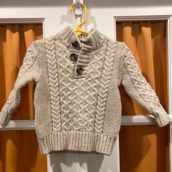 Cat & Jack Other - 2T cream knit sweater, VGUC.